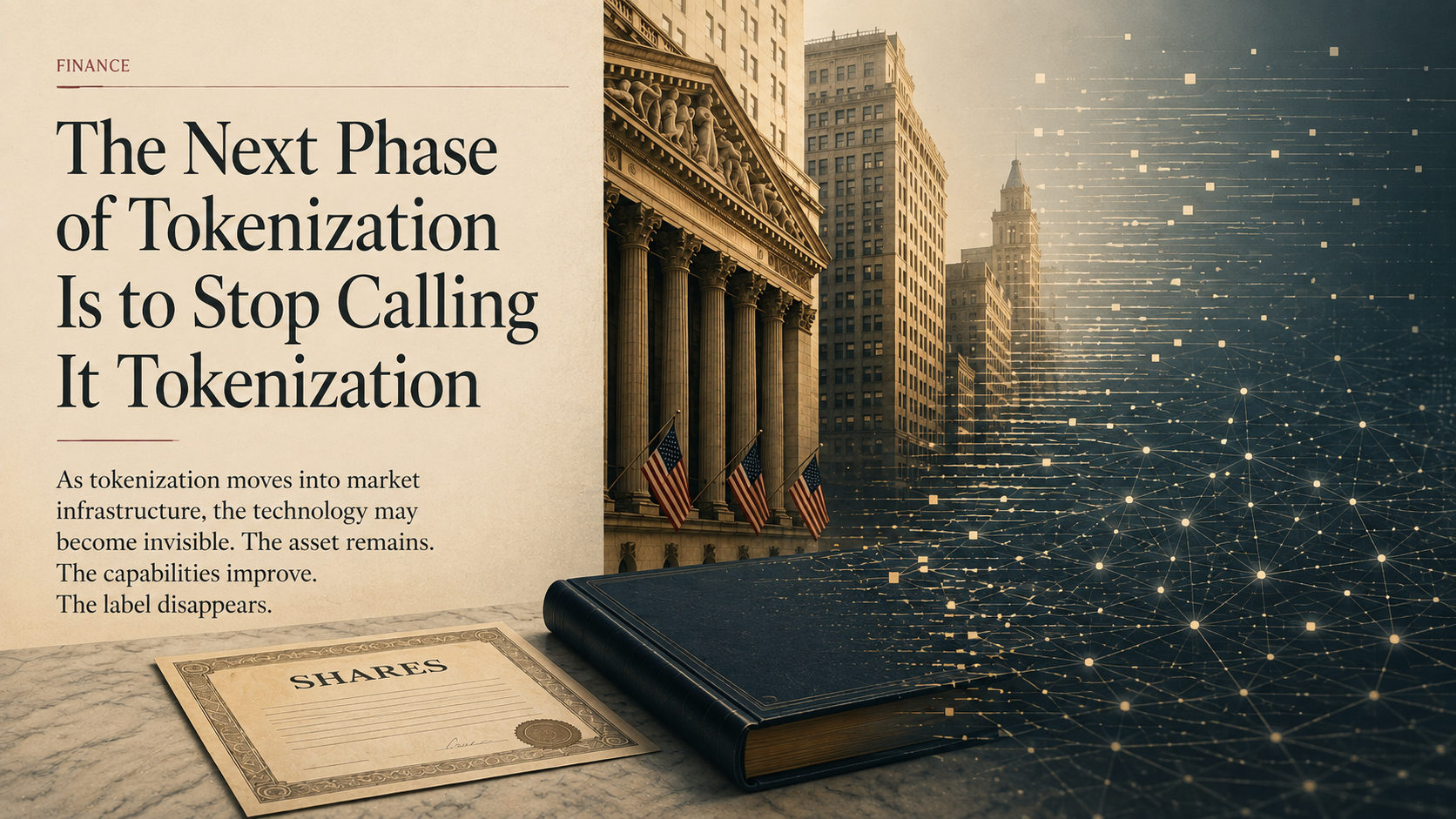 The Next Phase of Tokenization Is to Stop Calling It Tokenization