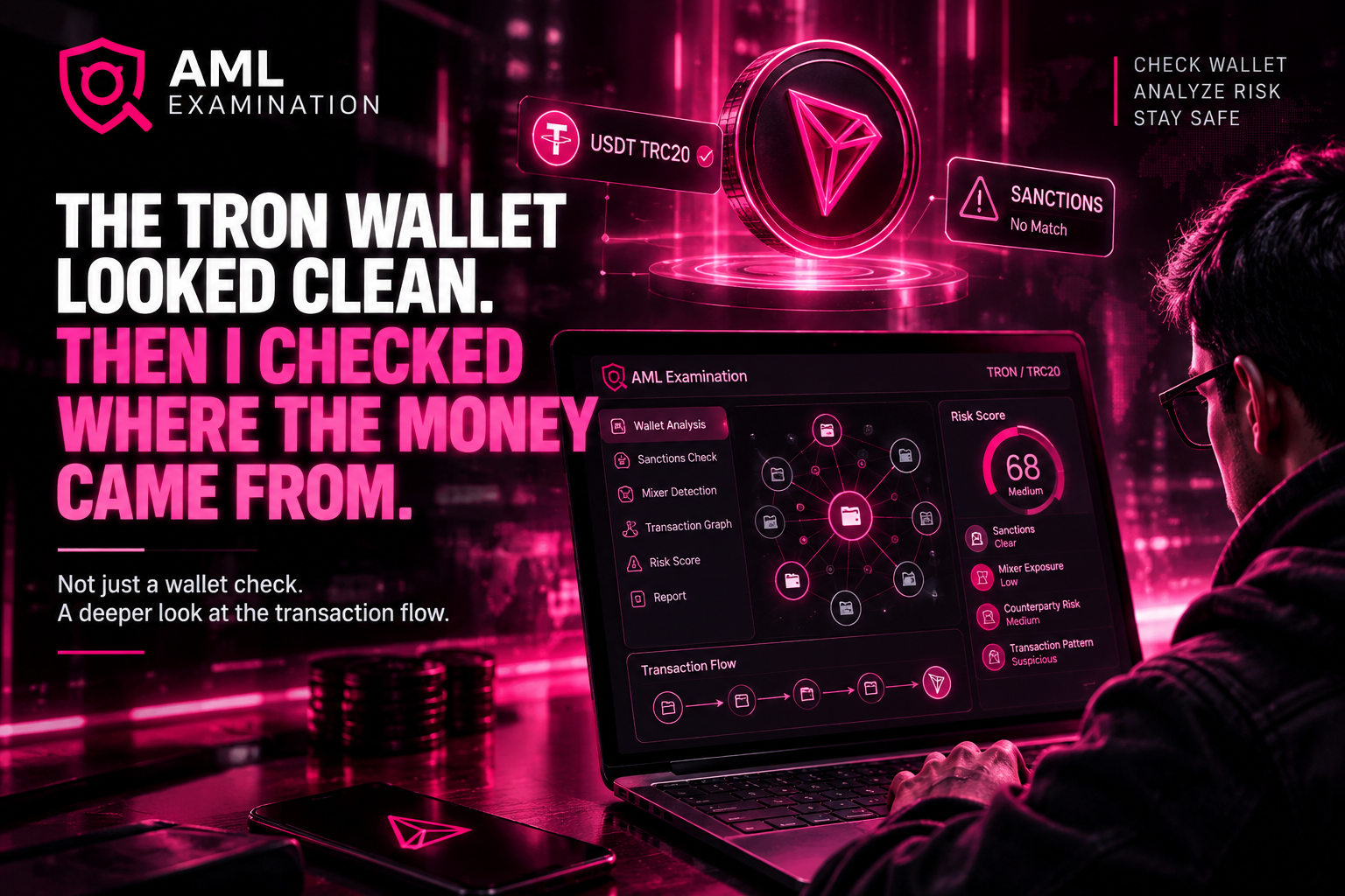 The TRON Wallet Looked Clean. Then I Checked Where the Money Came From.