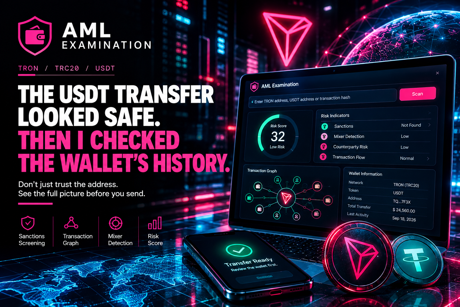 The USDT Transfer Looked Safe. Then I Checked the Wallet’s History.