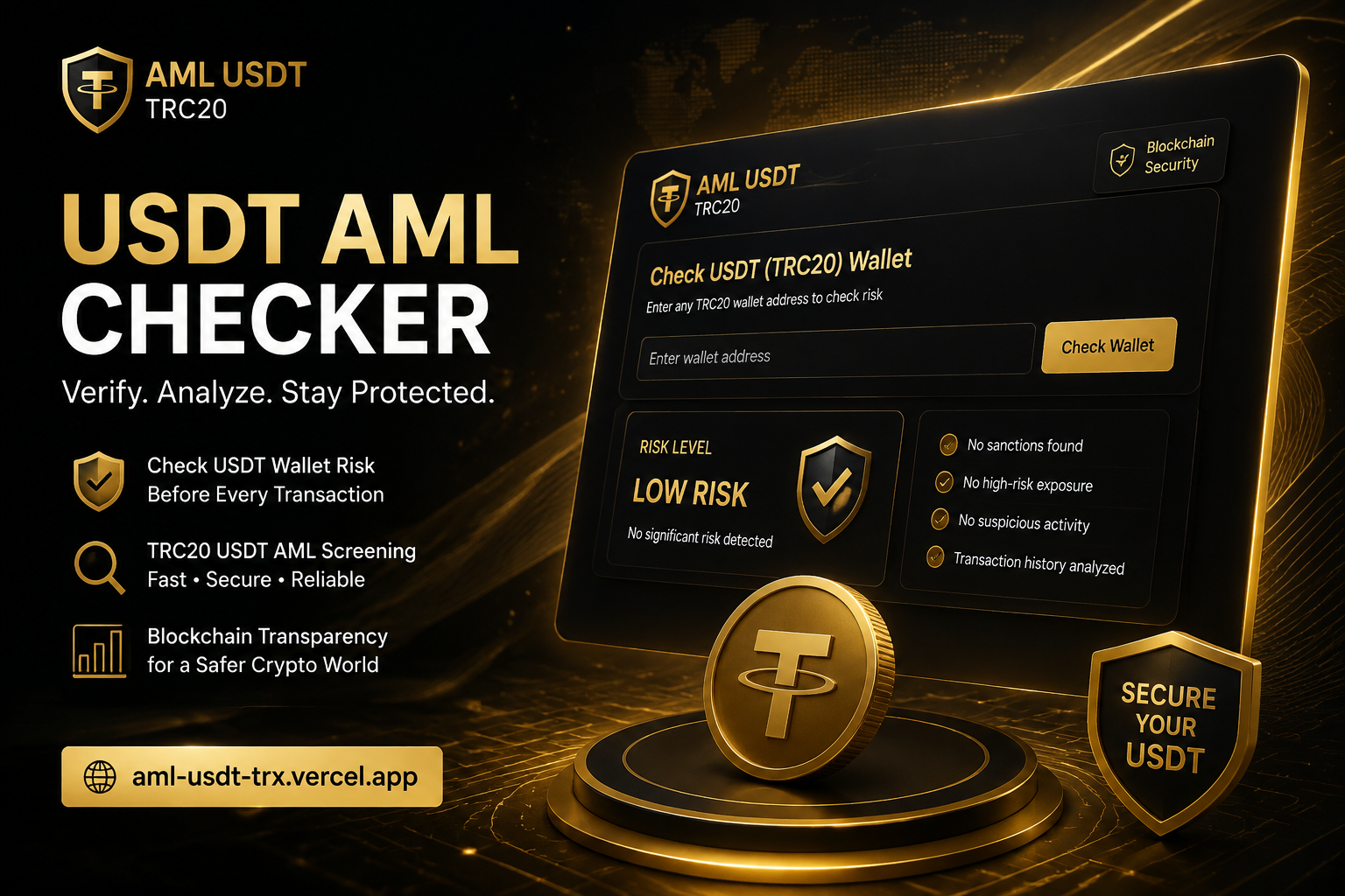 USDT AML Checker: How to Verify a Crypto Wallet Before Sending Tether (USDT)