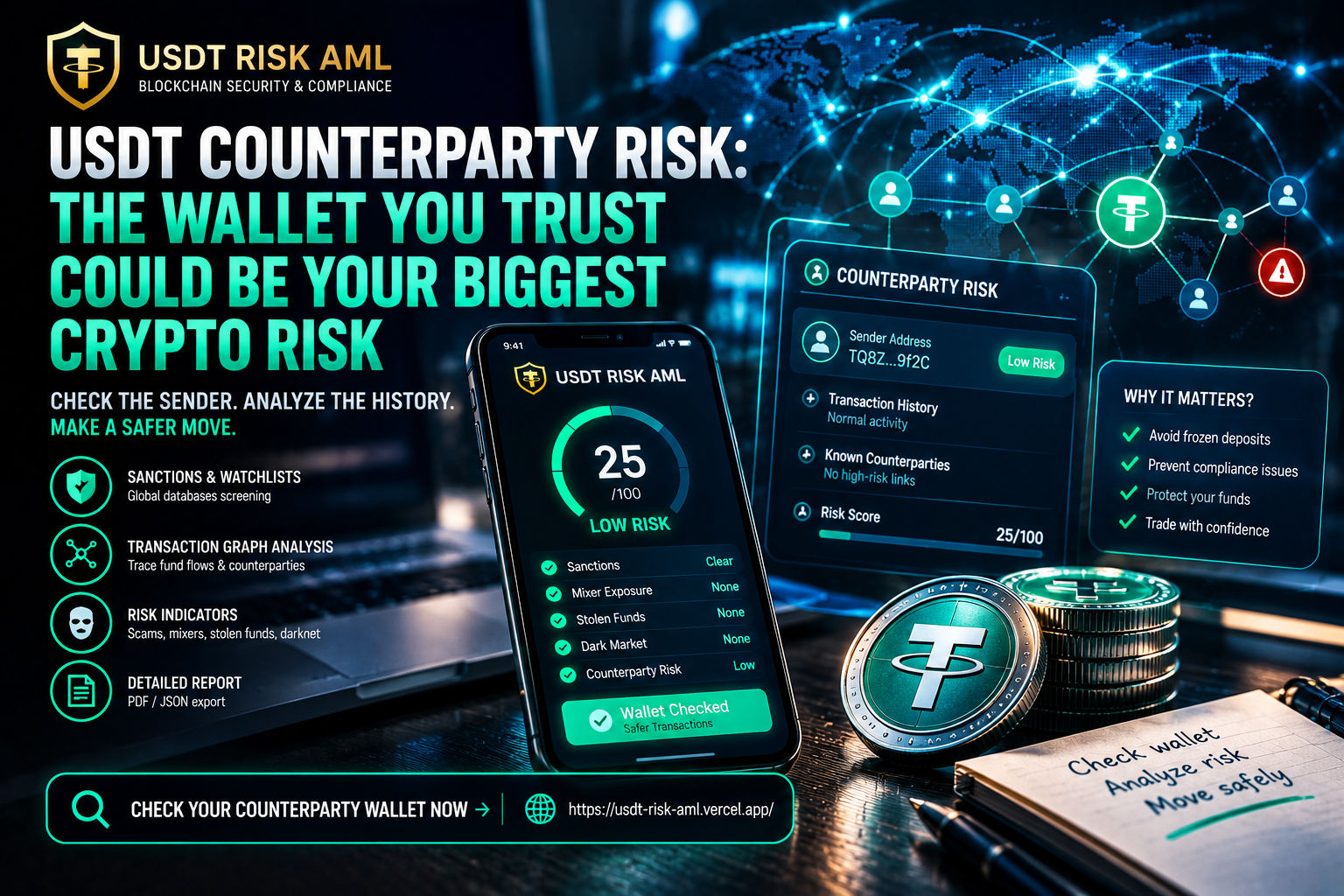 USDT Counterparty Risk: The Wallet You Trust Could Be Your Biggest Crypto Risk