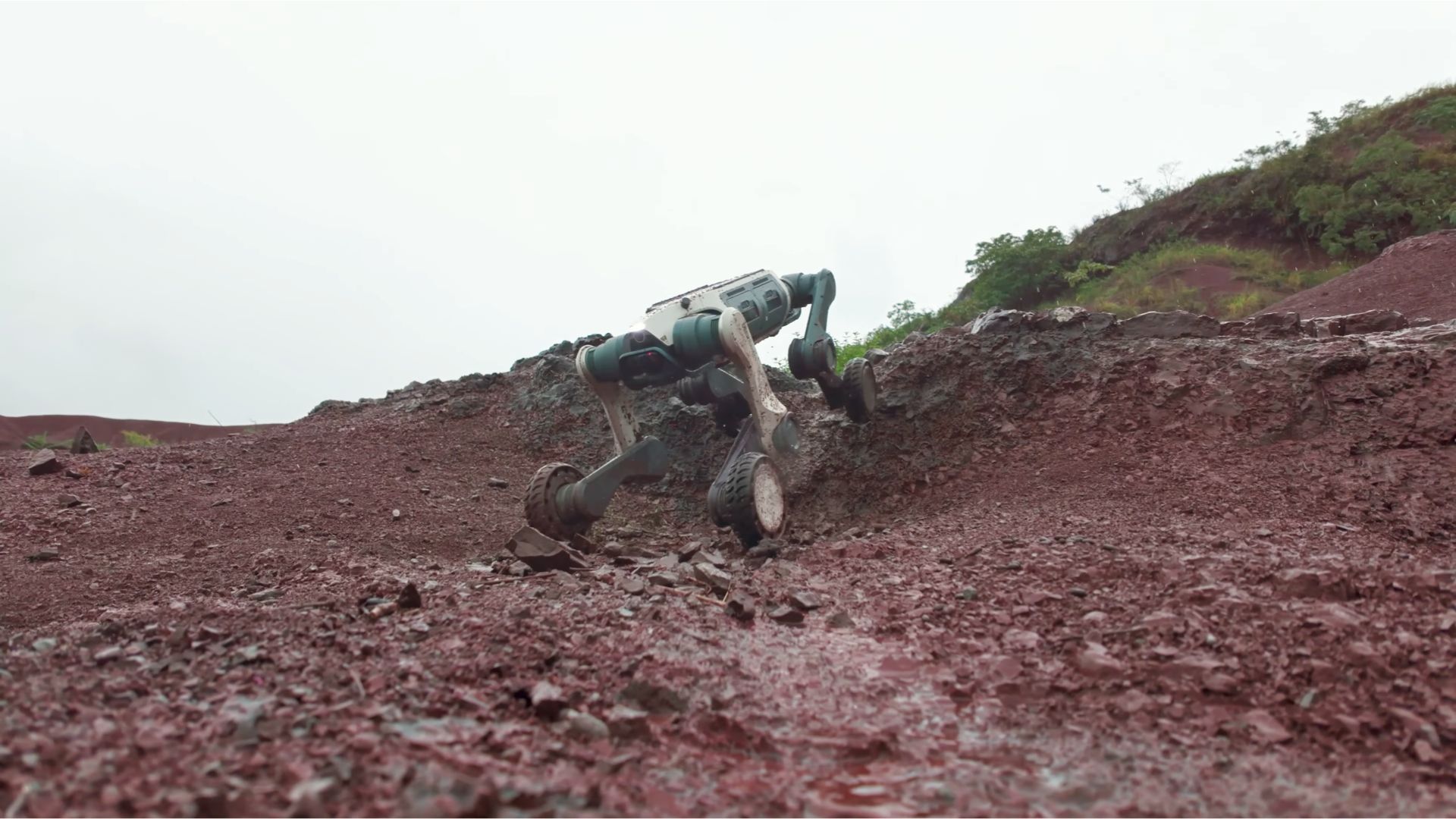 Video: Chinese robot dog battles red sand and steep slopes in extreme desert adventure