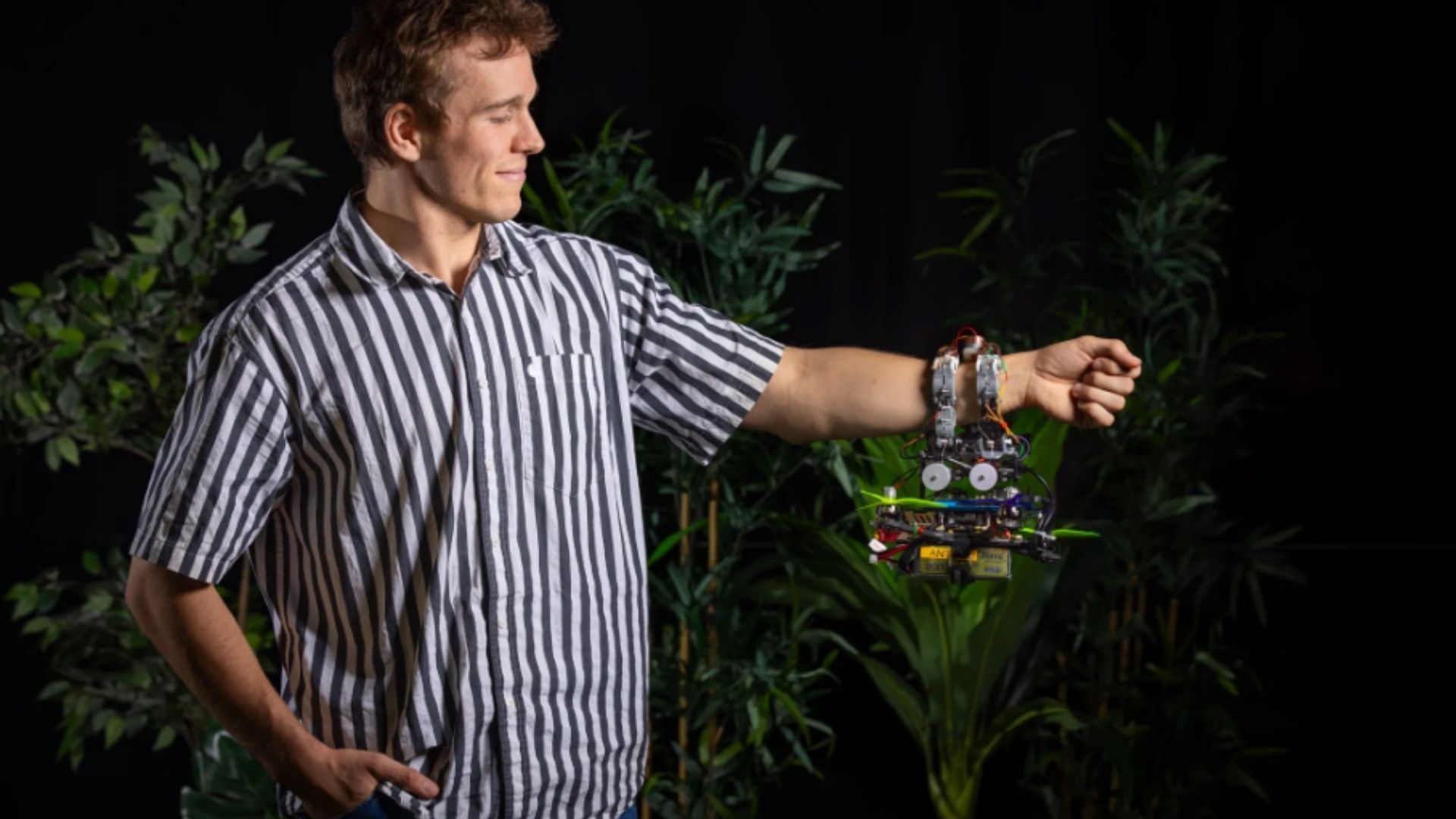 Watch: Drone trades cameras for touch to master the art of perching on branches
