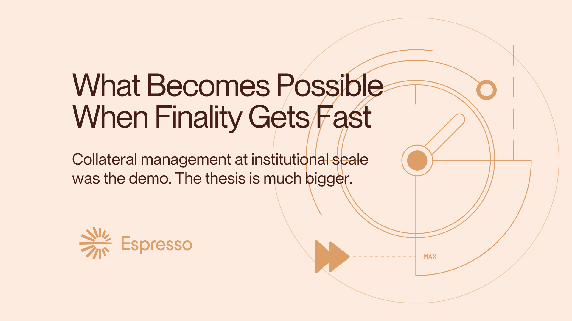 What Becomes Possible When Finality Gets Fast