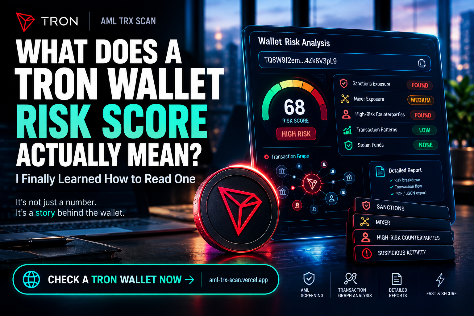 What Does a TRON Wallet Risk Score Actually Mean? I Finally Learned How to Read One