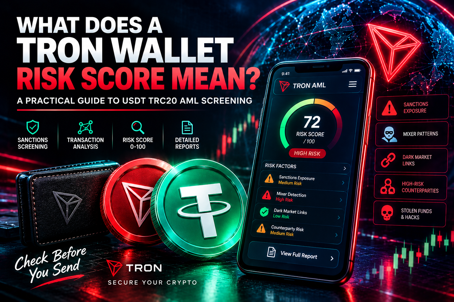 What Does a TRON Wallet Risk Score Mean? A Practical Guide to USDT TRC20 AML Screening