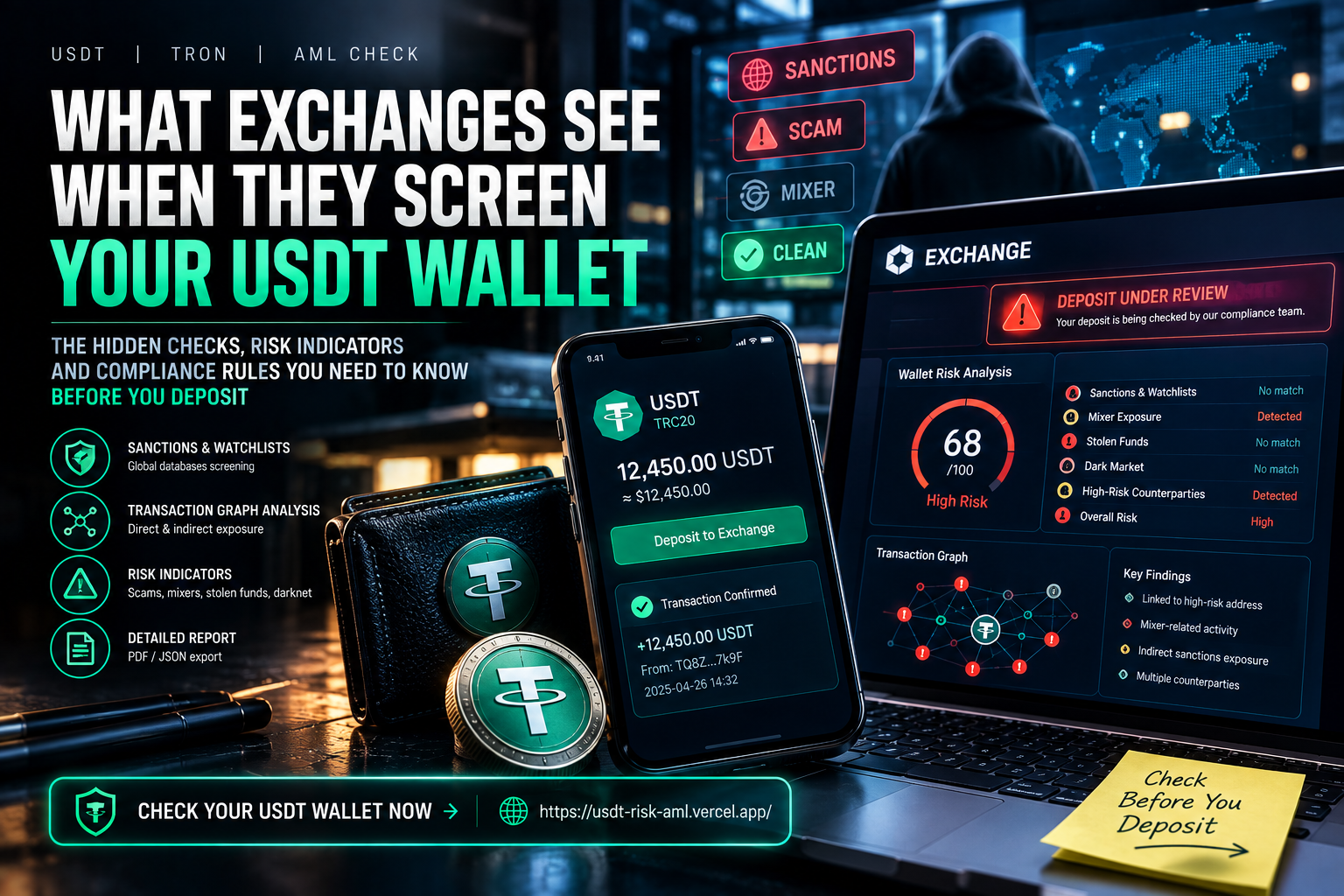What Exchanges See When They Screen Your USDT Wallet