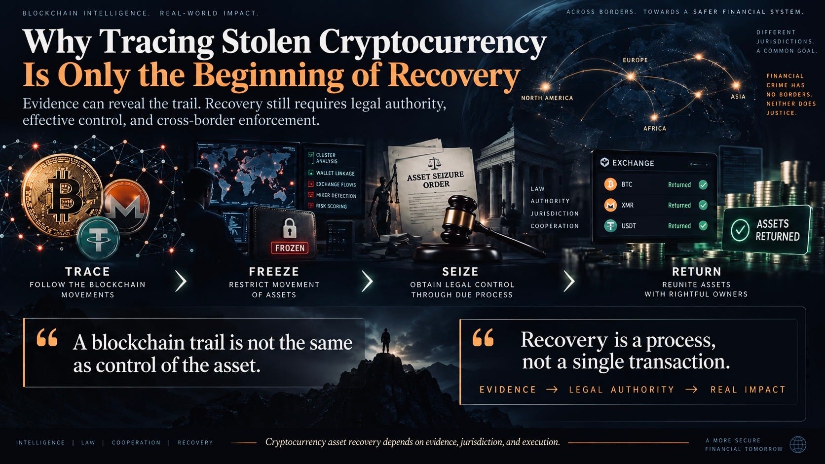 Why Tracing Stolen Cryptocurrency Is Only the Beginning of Recovery