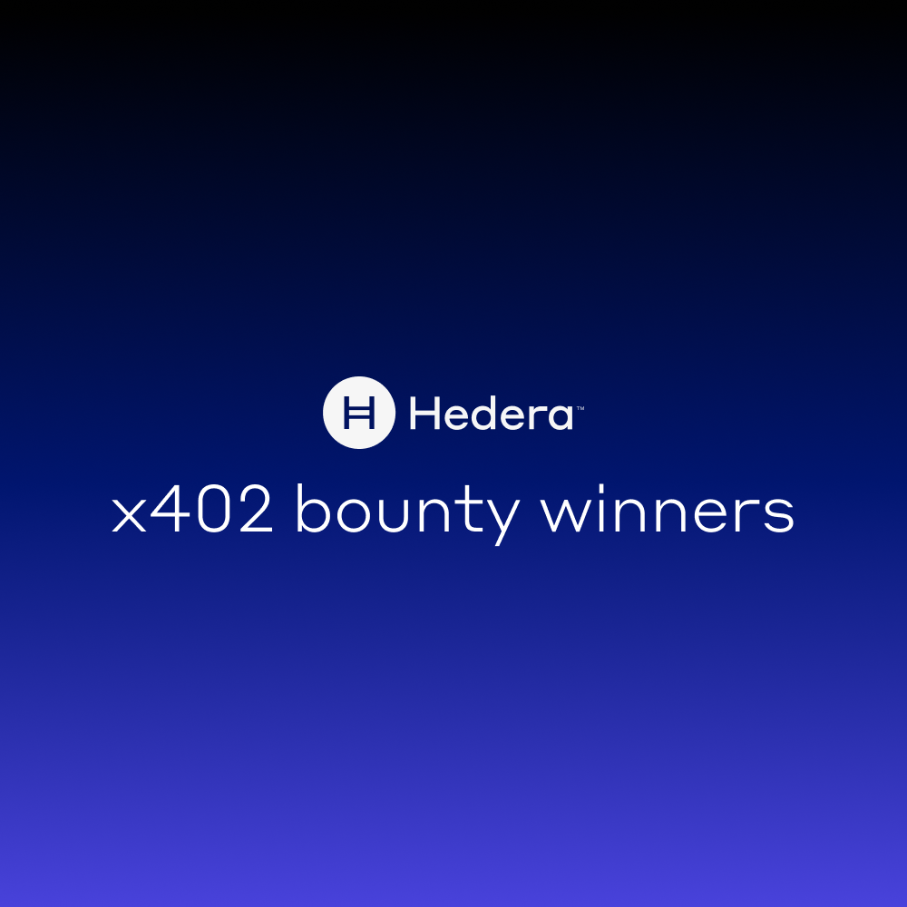 x402 bounty on Hedera winners announced