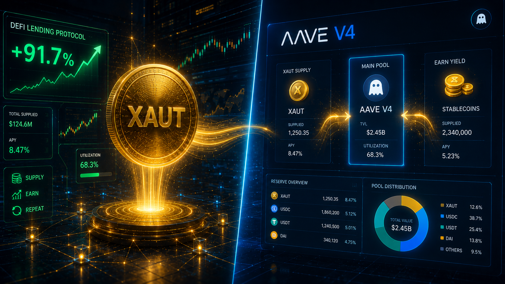 XAUT Is Getting Its First Real DeFi Stress Test in 2026 — What’s Actually Happening to Aave…