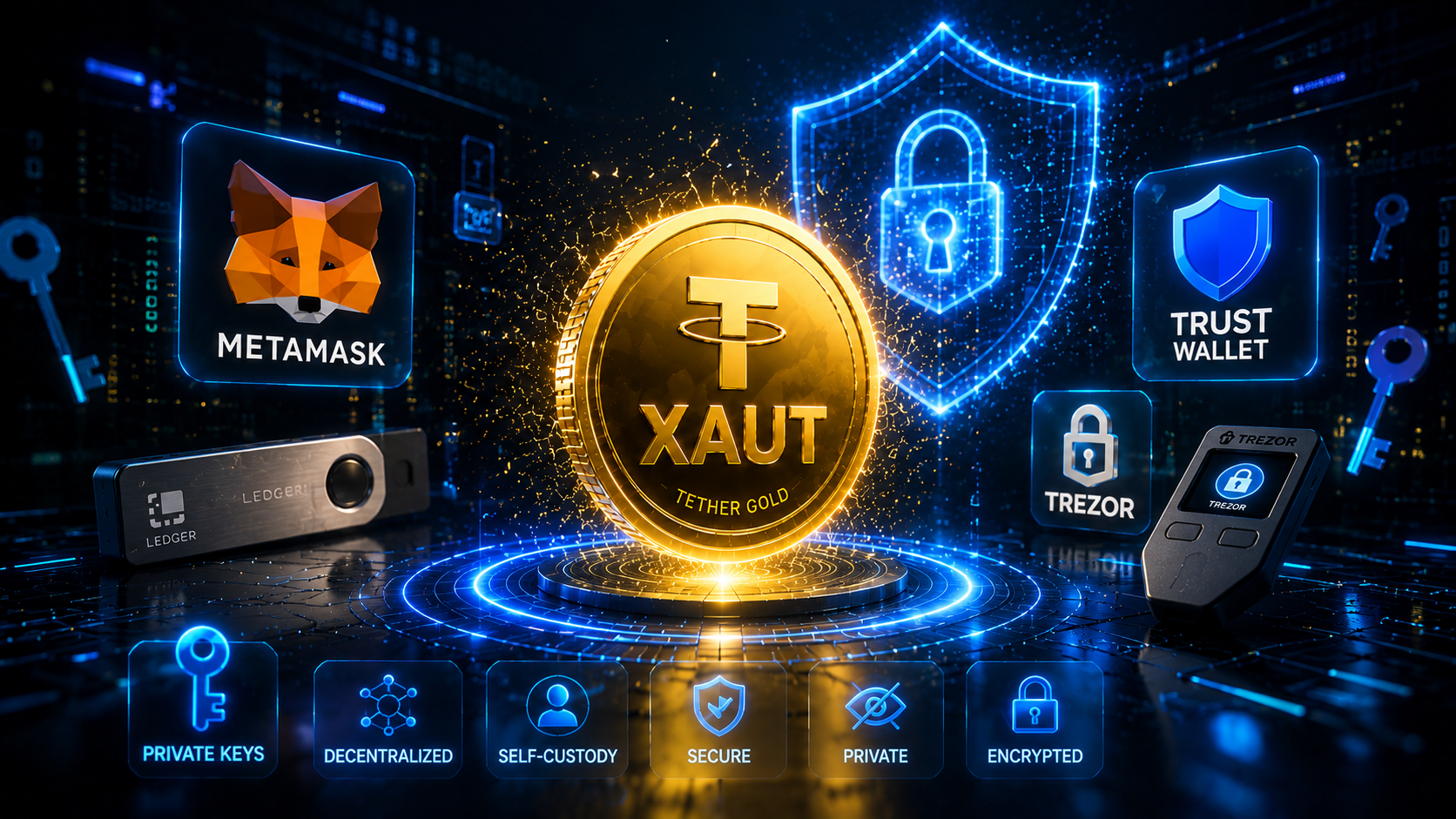 XAUT Wallet Guide 2026: Best Wallets to Store Tether Gold (Secure & Safe)