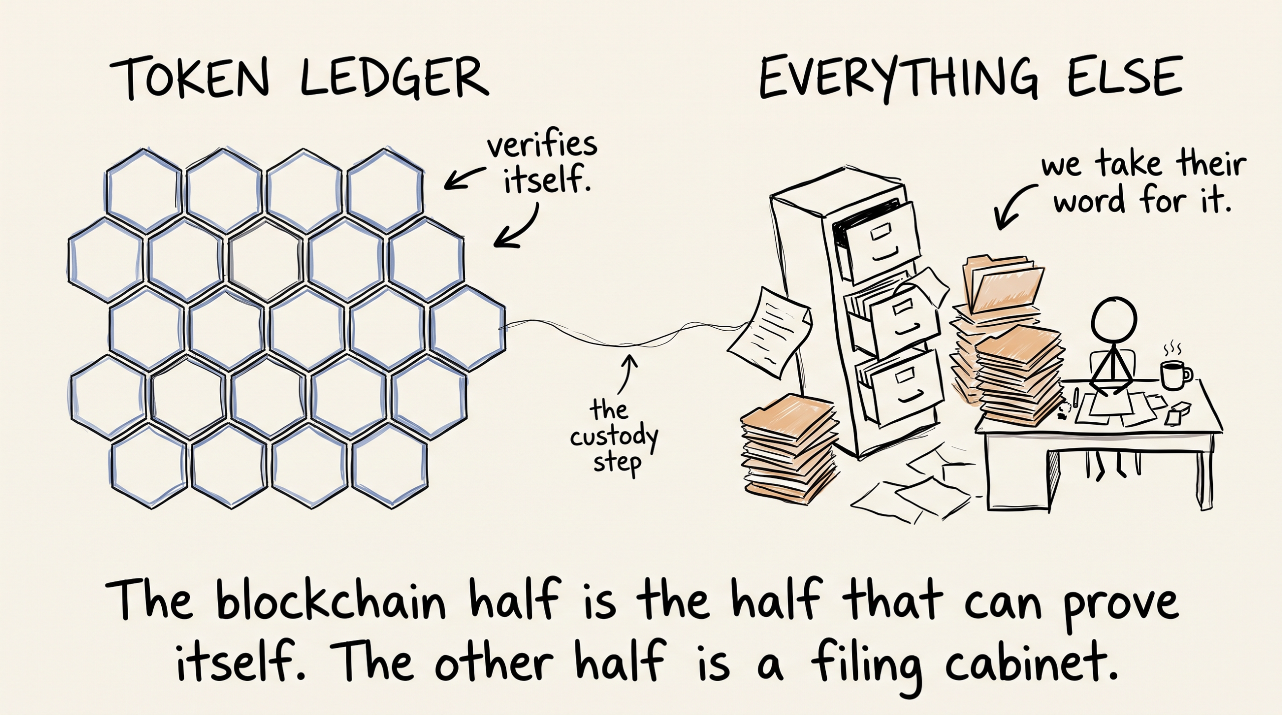 Your Tokenized Stock Is Five Promises and One Ledger