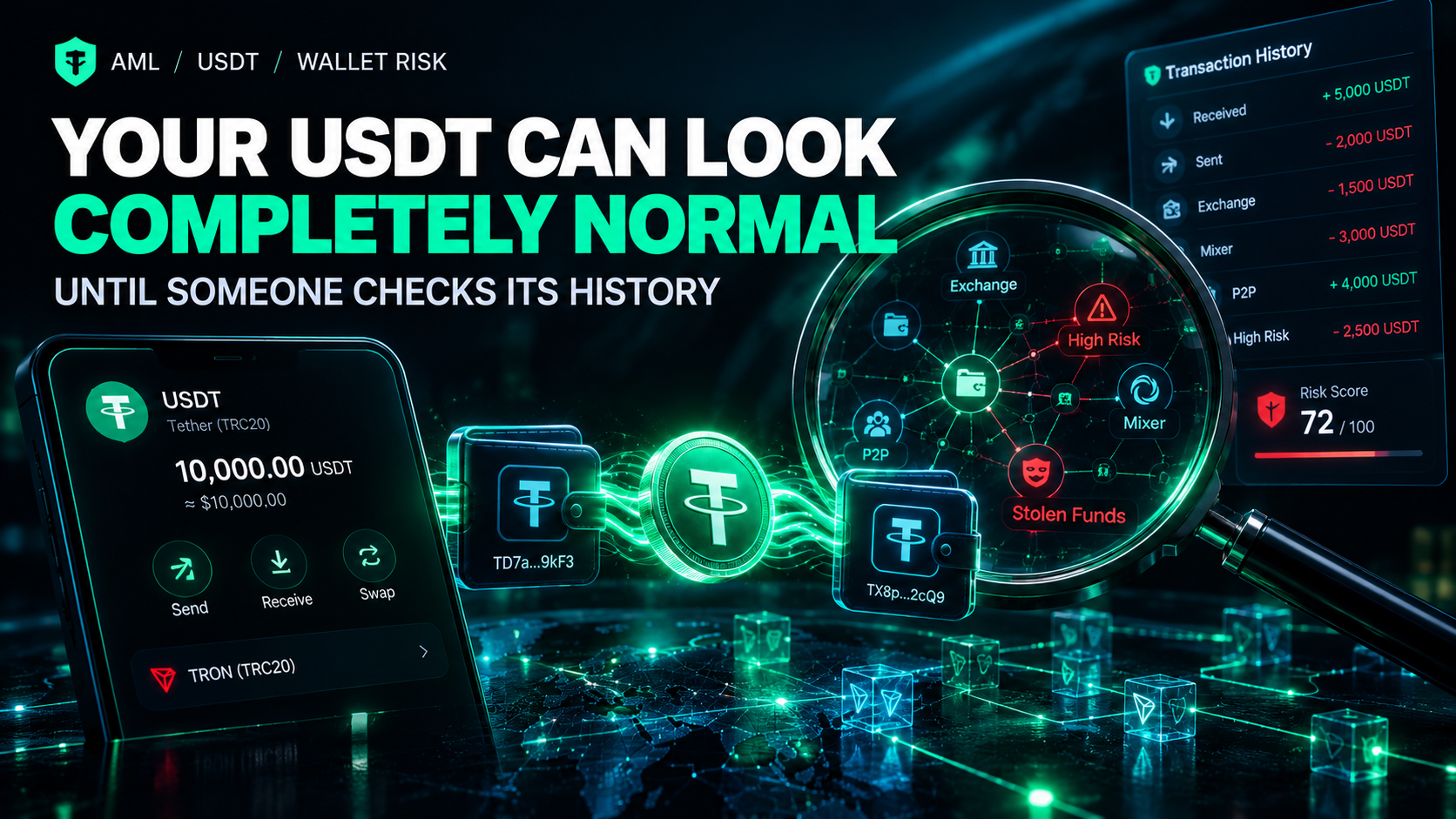 Your USDT Can Look Completely Normal — Until Someone Checks Its History