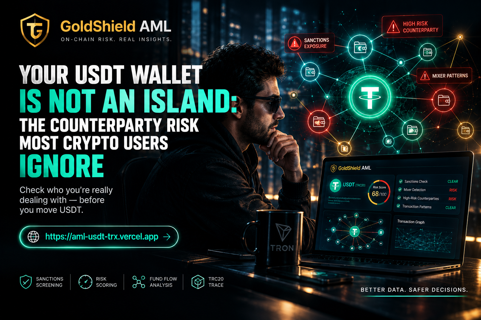 Your USDT Wallet Is Not an Island: The Counterparty Risk Most Crypto Users Ignore