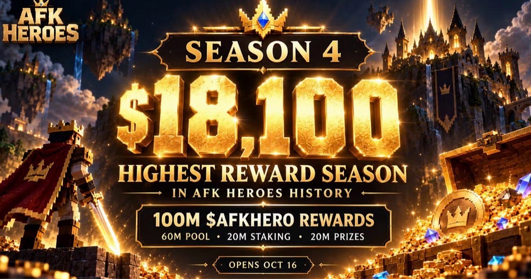 AFK Heroes Season 4 Launches With 100 Million AFKHERO in Rewards — Here’s What Players Need to…