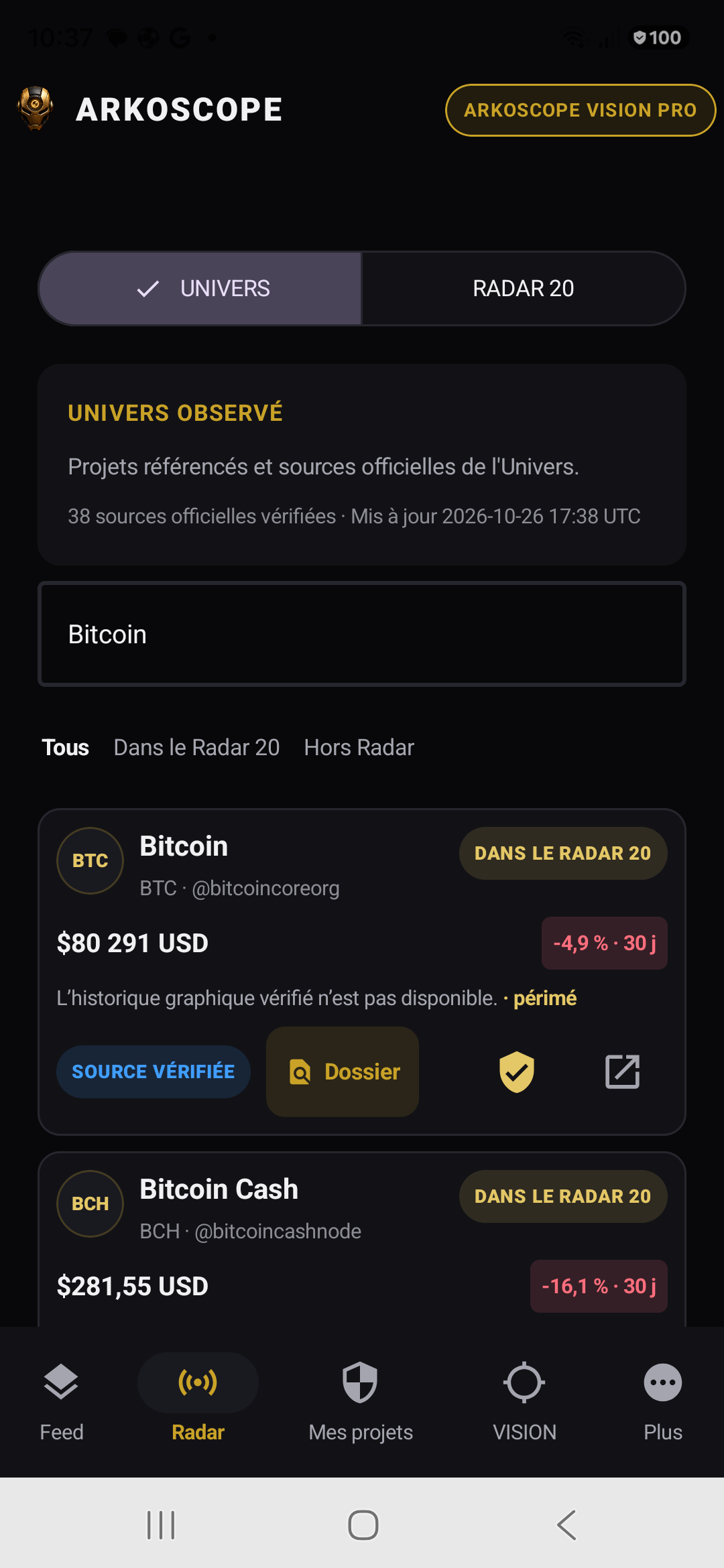 An official crypto source is a starting point, not a verdict