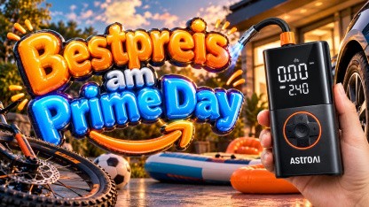 Anzeige: Begehrte Akku-Luftpumpe am Prime Day erstmals nur noch rund 22 Euro