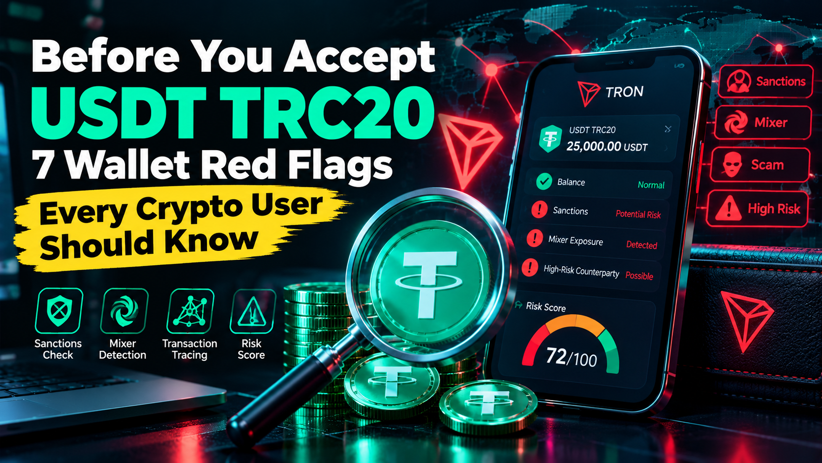 Before You Accept USDT TRC20: 7 Wallet Red Flags Every Crypto User Should Know