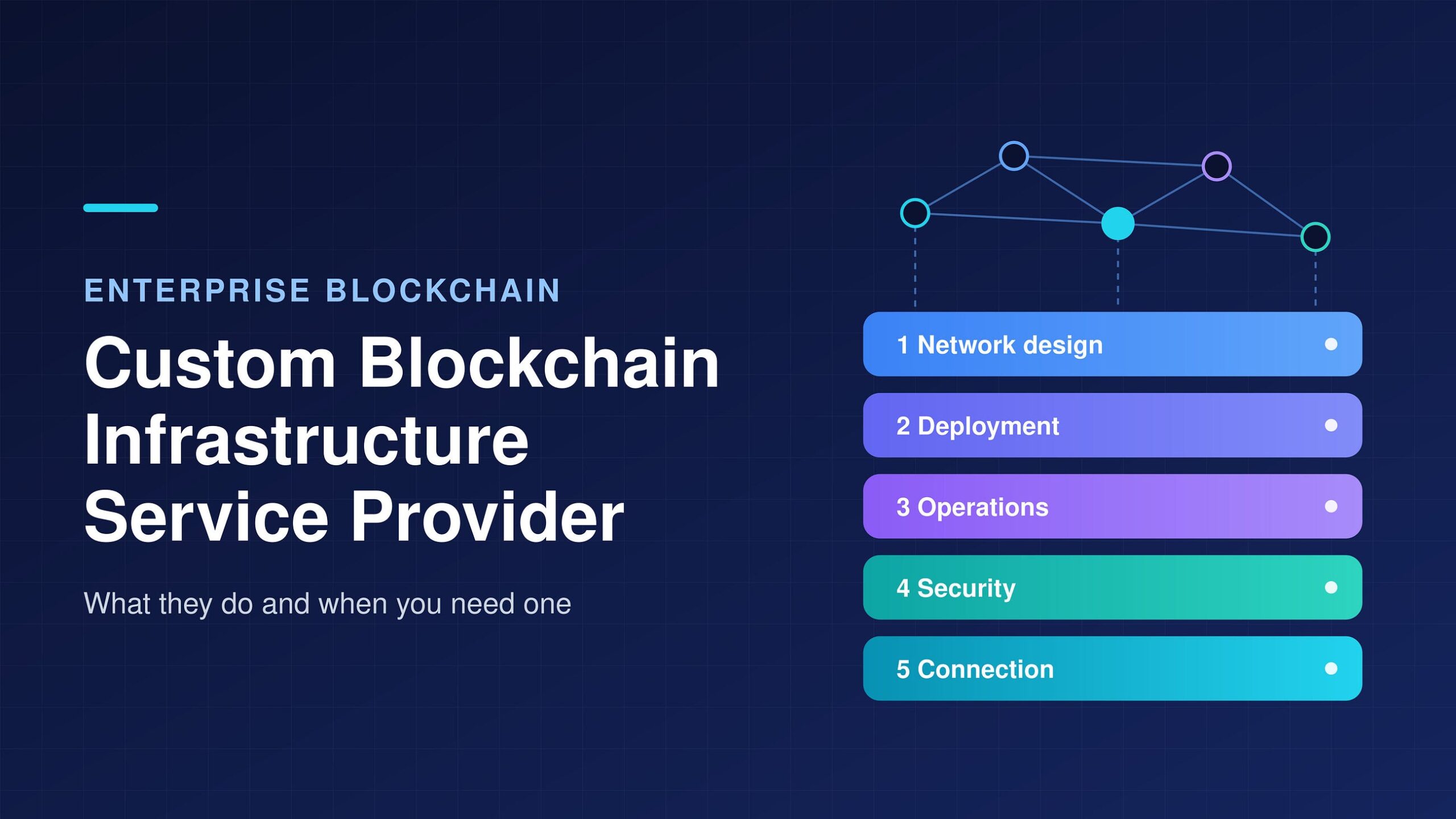 Custom Blockchain Infrastructure Service Provider: What They Do and When You Need One