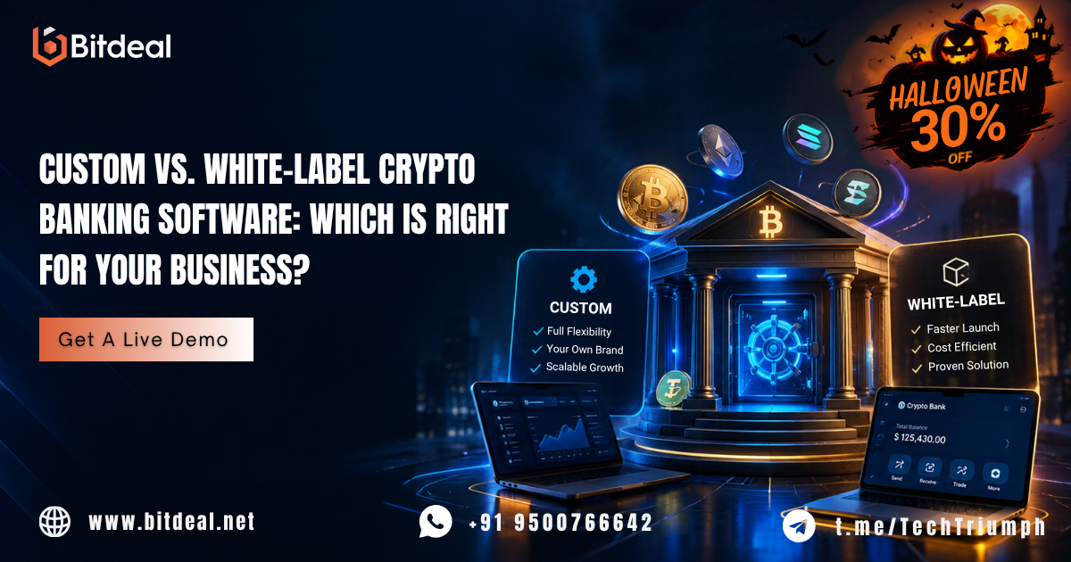 Custom vs. White-Label Crypto Banking Software: Which Is Right for Your Business?