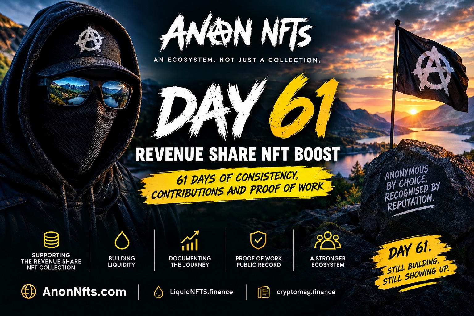 Day 61: ANON Revenue Share NFTs – 61 Days of Consistency, Contributions and Proof of Work