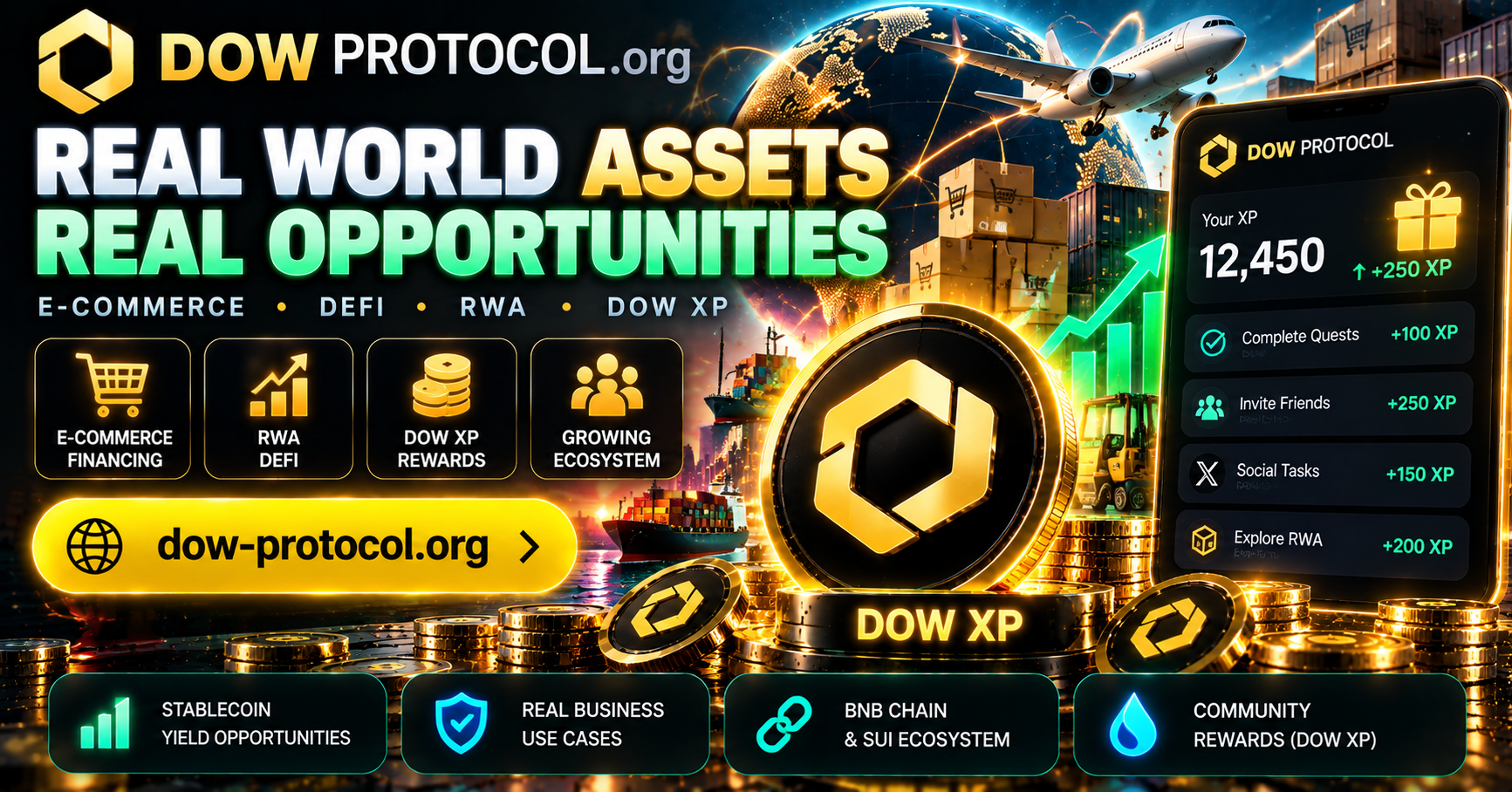 Dow Protocol 2026: Earn DOW XP, Explore RWA DeFi and Discover the Future of Real-World Asset…
