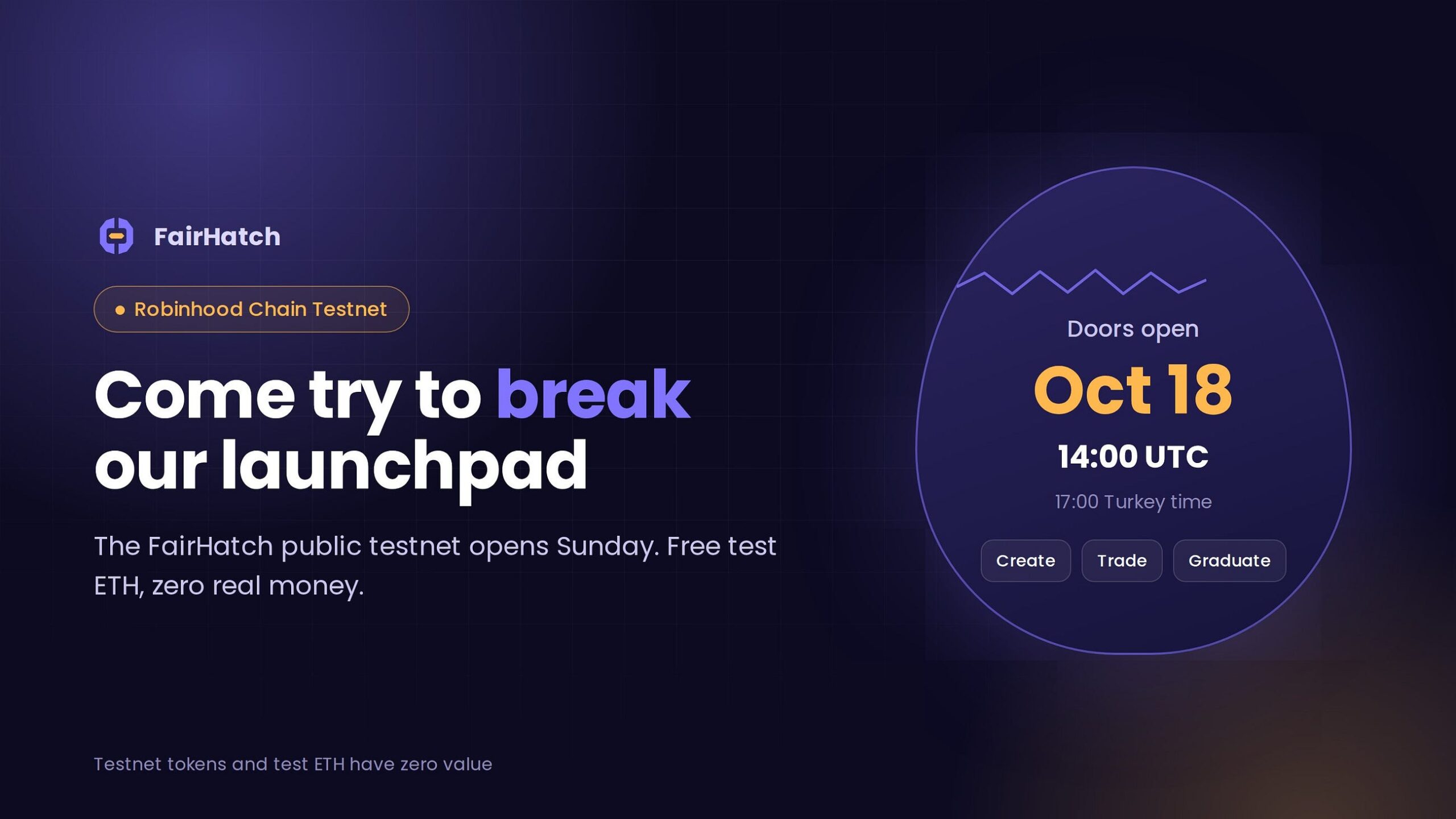 FairHatch Public Testnet Opens October 18: Try a Fair Token Launchpad on Robinhood Chain Free