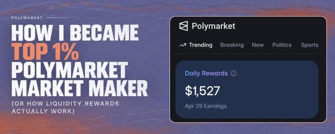 How i became top 1% Polymarket market maker (or how liquidity rewards actually work)