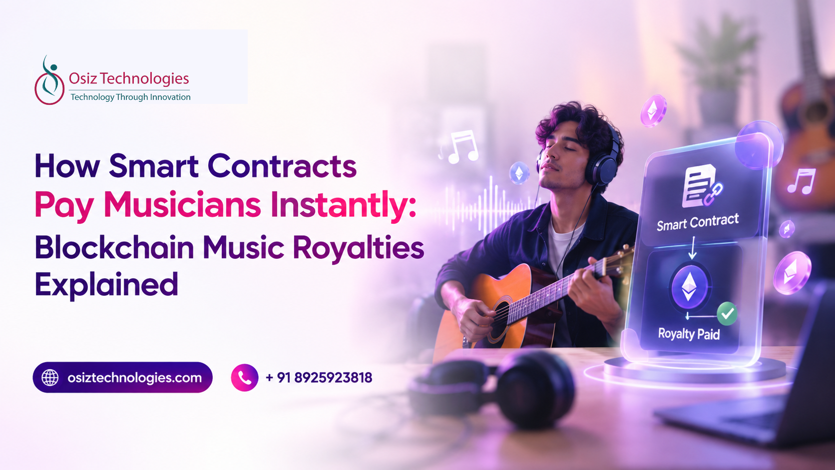 How Smart Contracts Pay Musicians Instantly: Blockchain Music Royalties Explained