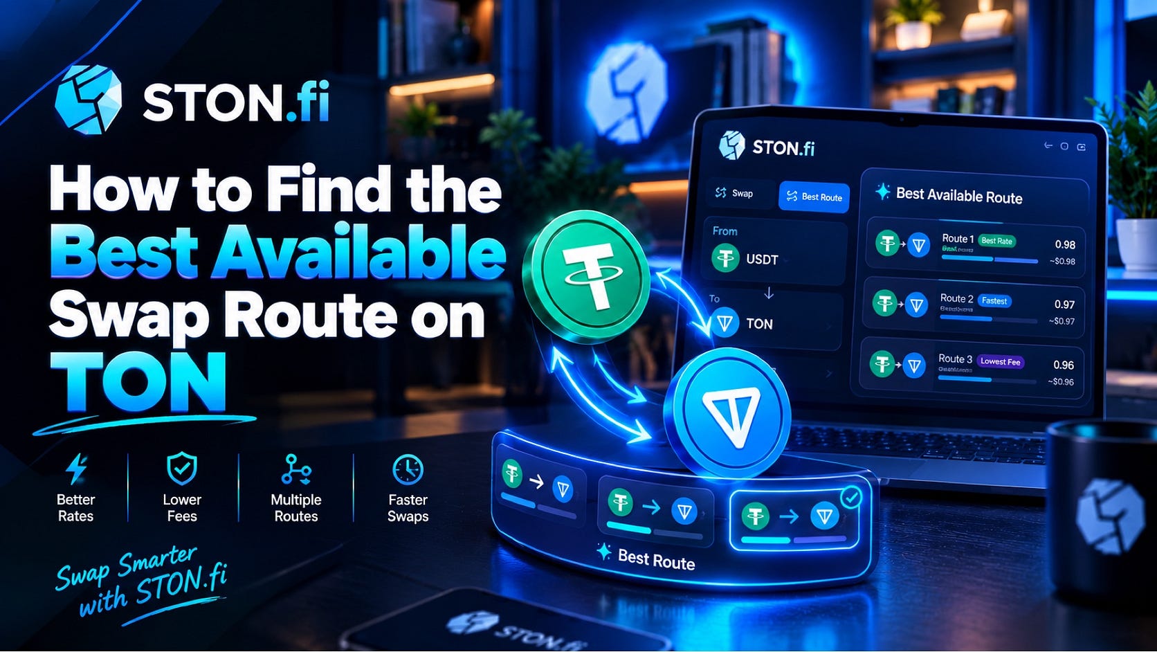 How to Find the Best Available Swap Route on TON