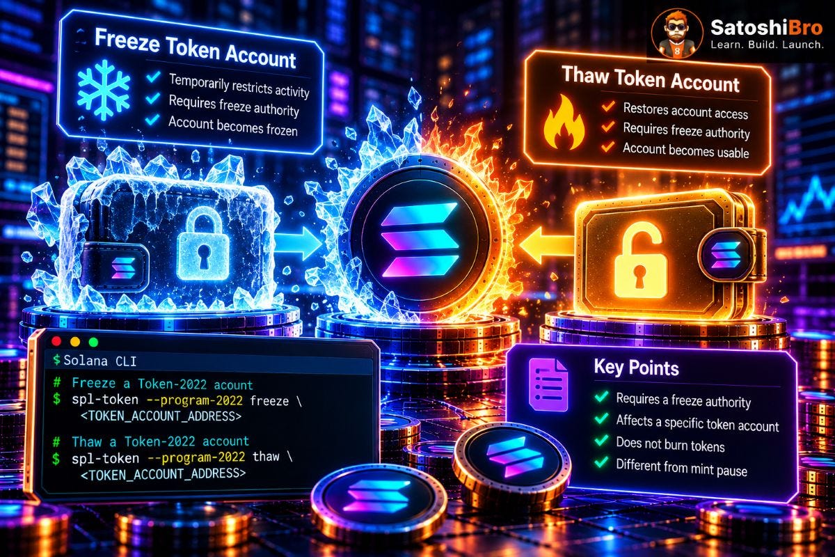 How to Freeze and Thaw Solana Token-2022 Accounts Using CLI