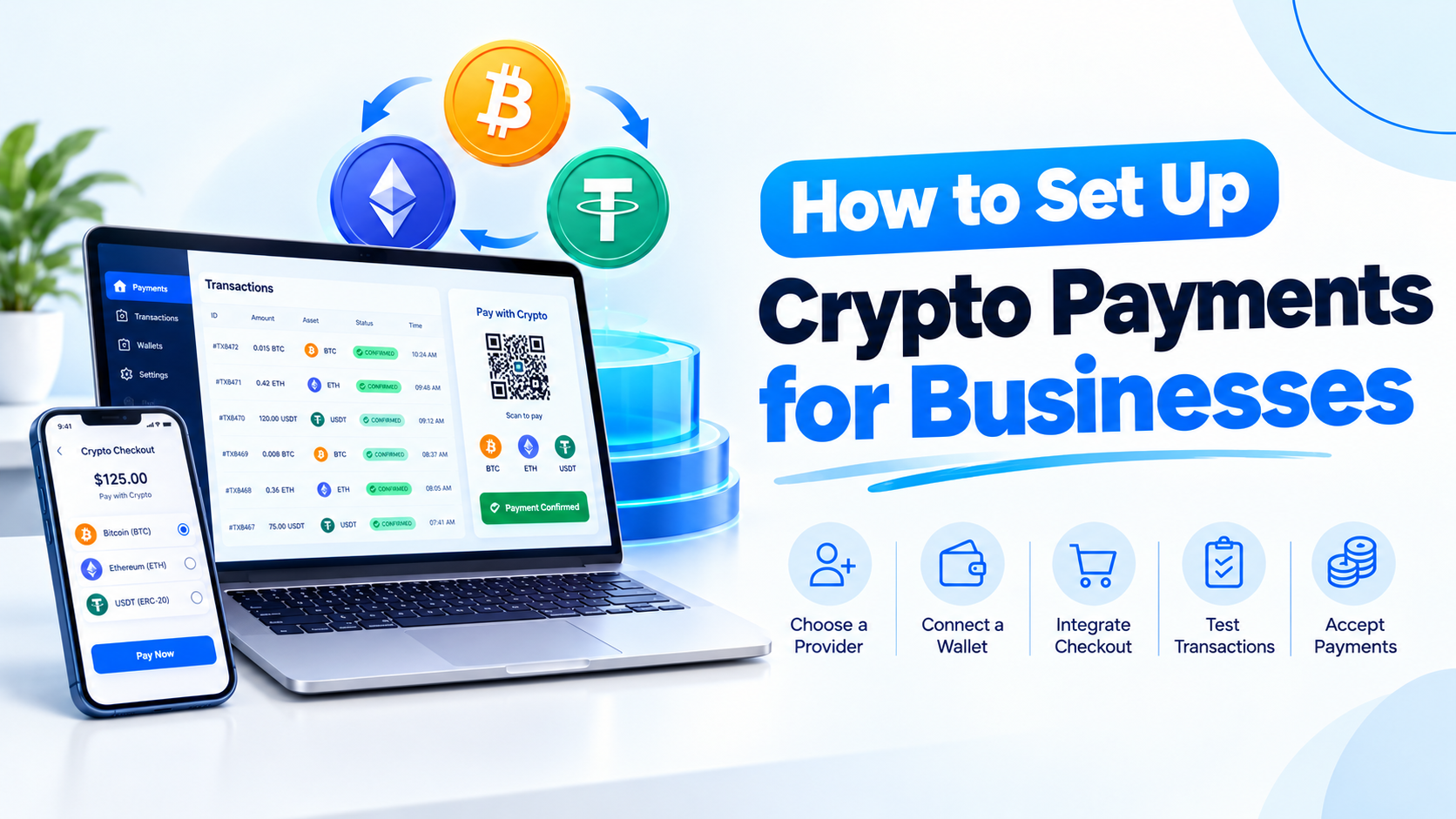 How to Set Up Crypto Payments for Businesses