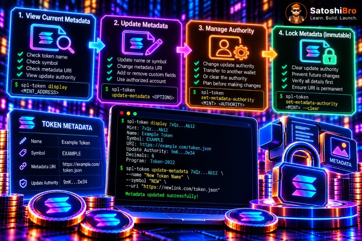 How to Update Solana Token-2022 Metadata and Make It Immutable