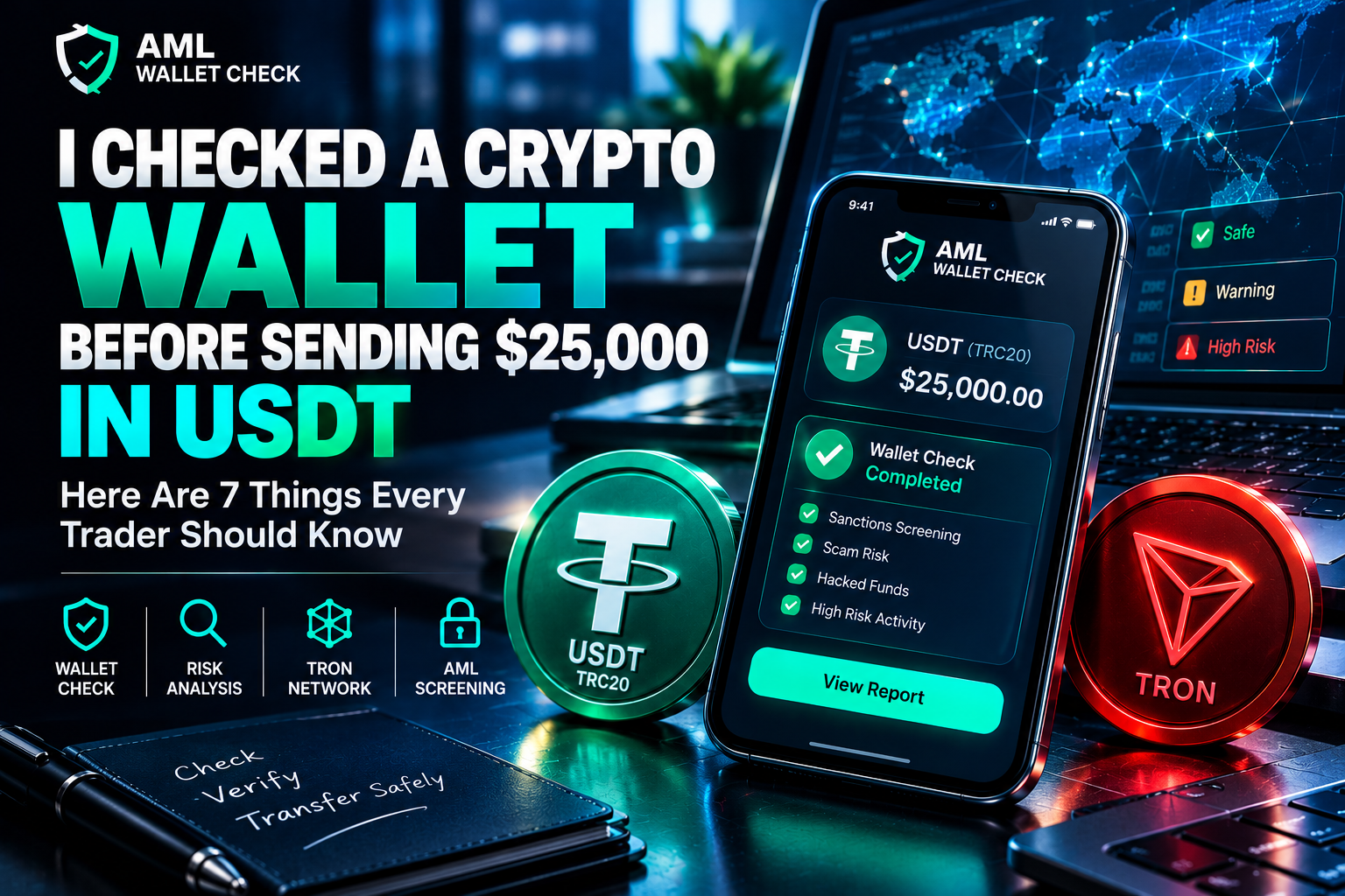 I Checked a Crypto Wallet Before Sending $25,000 in USDT — Here Are 7 Things Every Trader Should…