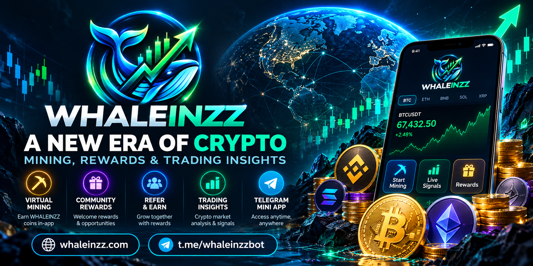 Introducing WHALEINZZ | Crypto Mining, Rewards & Trading Insights