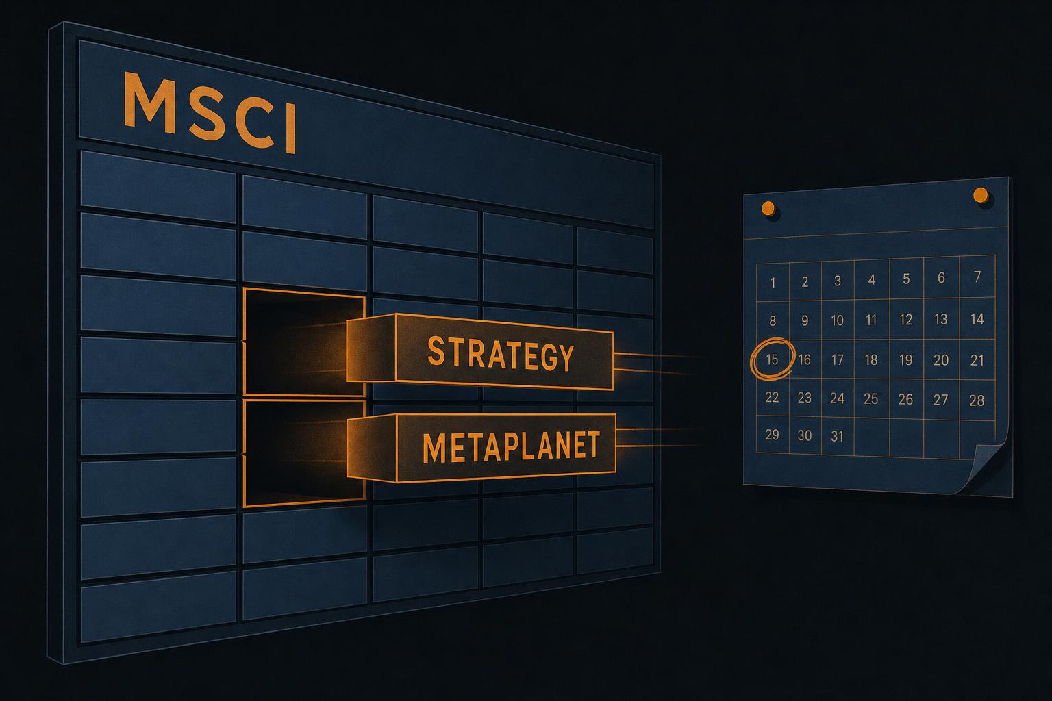MSCI Rules Could Drop Strategy and Metaplanet From Its Indexes From Nov. 30