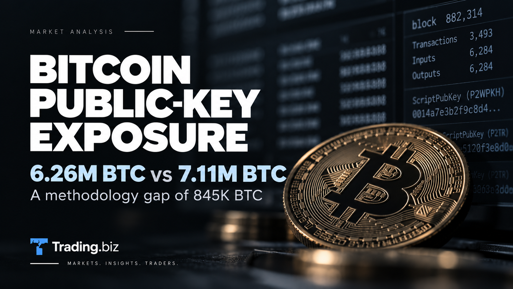 New UTXO Scan Finds Bitcoin Public-Key Exposure 845,000 BTC Higher