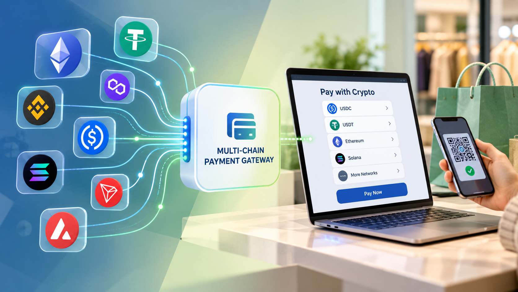 One Gateway Many Blockchains: The Simpler Way to Accept Crypto Payments