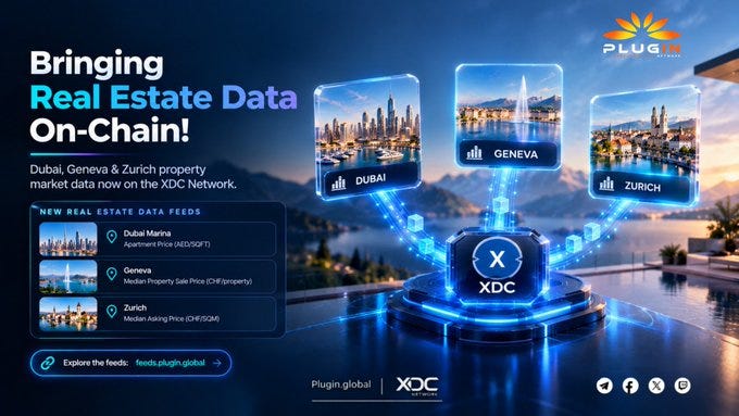 Plugin Brings Dubai and Swiss Real Estate Data On Chain Through XDC Network