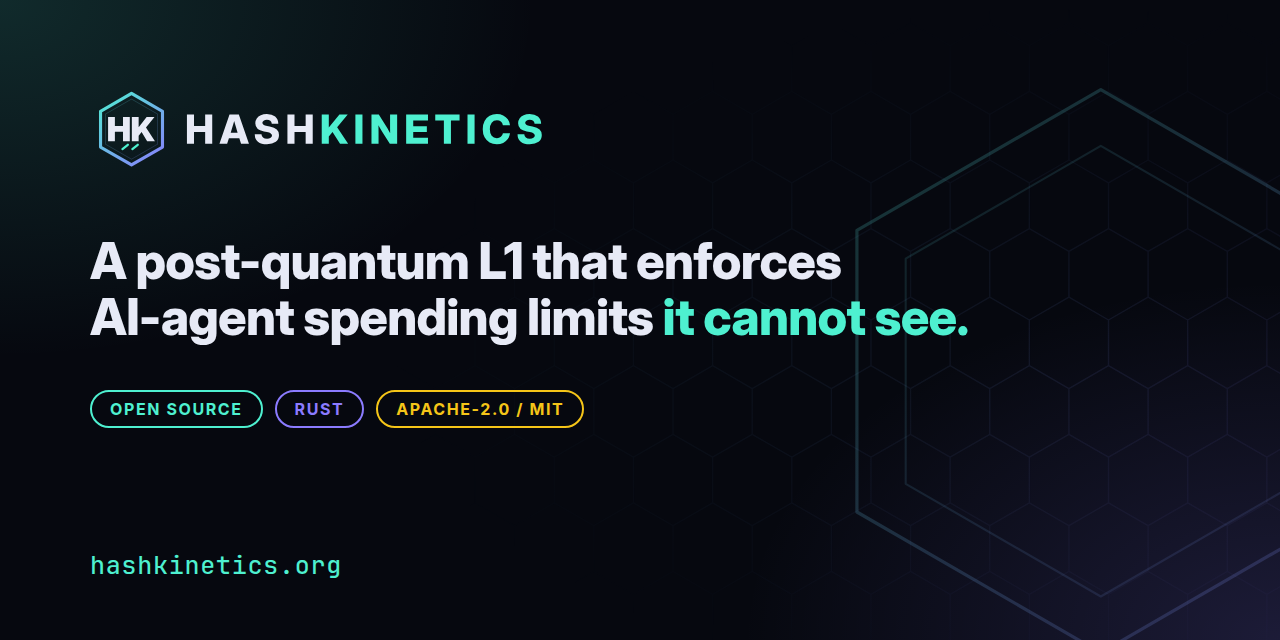 Post-quantum from the first block: what is hash-based on HashKinetics, and what is not