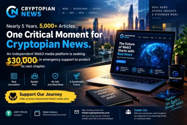 Support Cryptopian News: Help Build the Future of Web3 Media