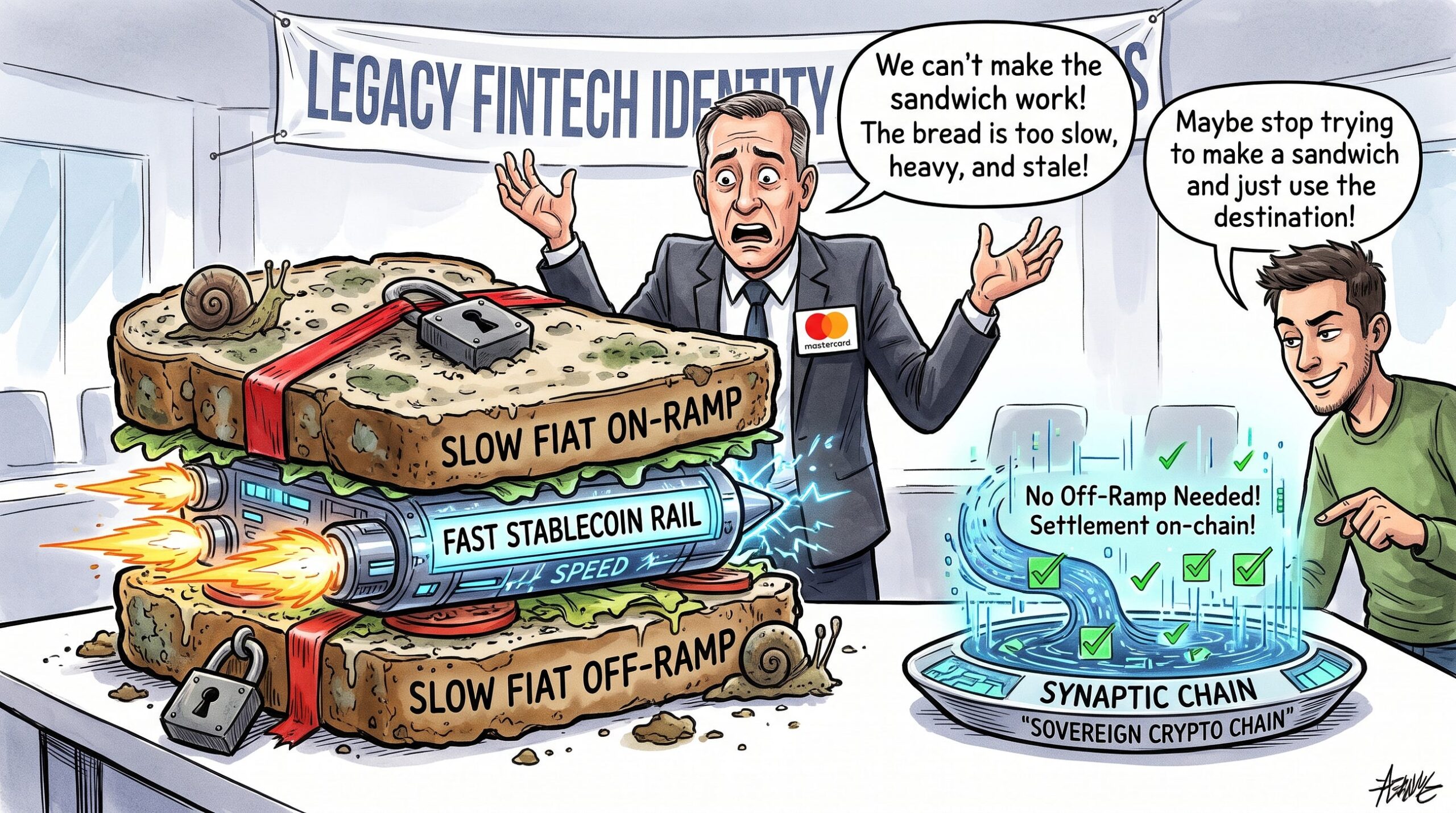 The Sandwich Ends Where the Money Meets the Chain