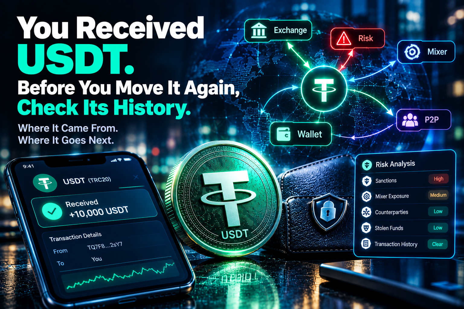 The Wallet Looks Clean. But Where Did the USDT Really Come From?
