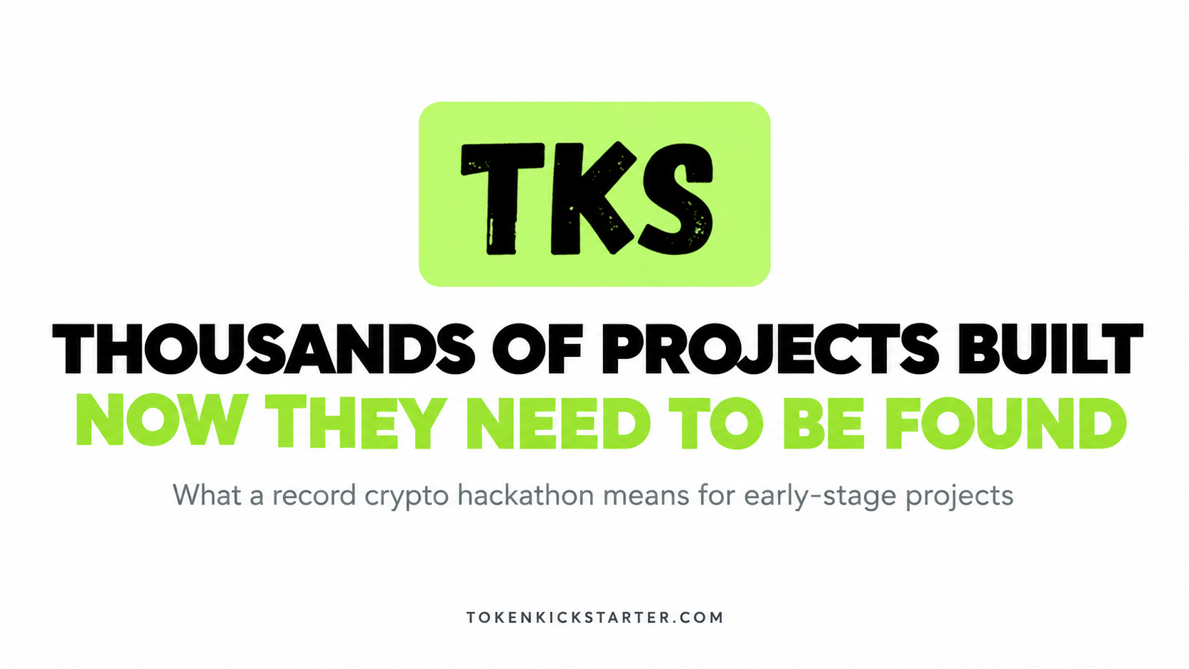 Thousands of Projects Built, Now They Need to Be Found: What a Record Crypto Hackathon Means for…