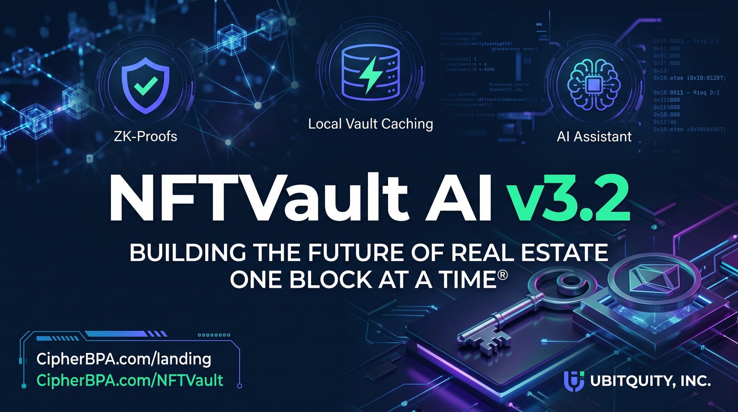 UBITQUITY Announces the Launch of NFTVault v3.2, Revolutionizing Enterprise Web3 Title Management