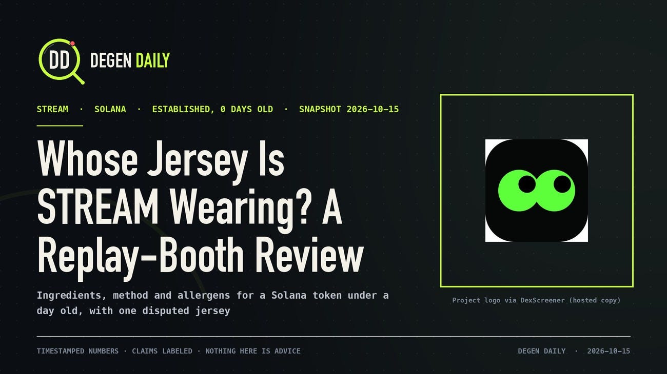 Whose Jersey Is STREAM Wearing? A Replay-Booth Review