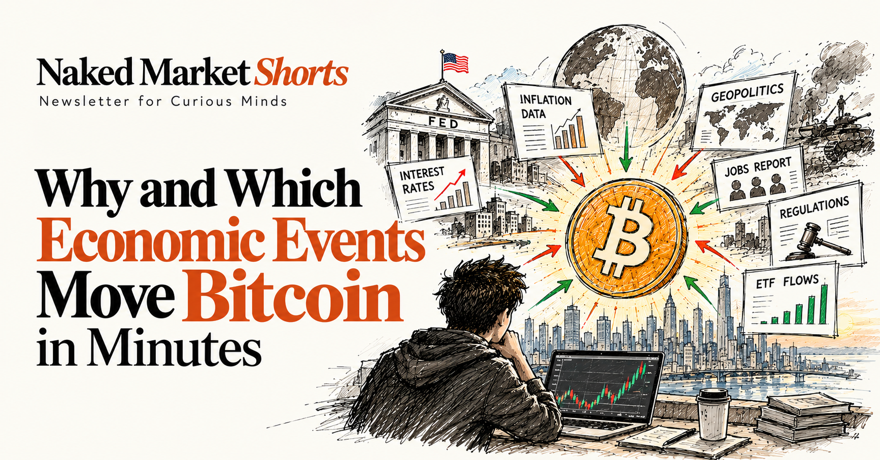 Why and Which Economic Events Move Bitcoin in Minutes