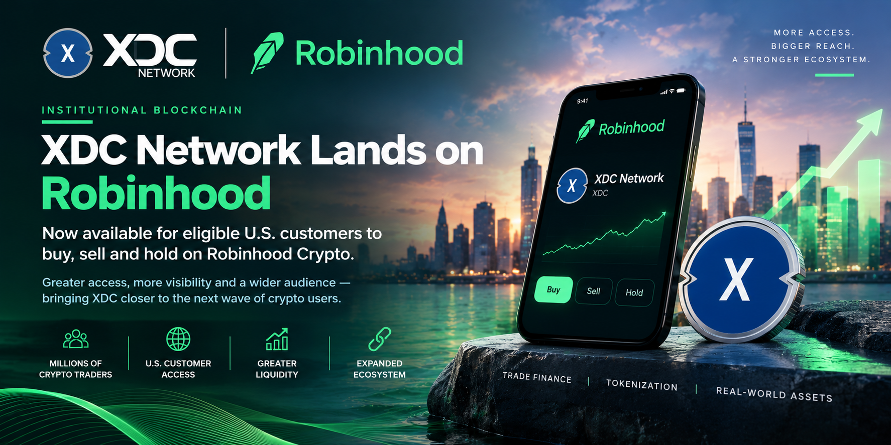 XDC Network Lands on Robinhood: What the Listing Means for Mainstream Adoption